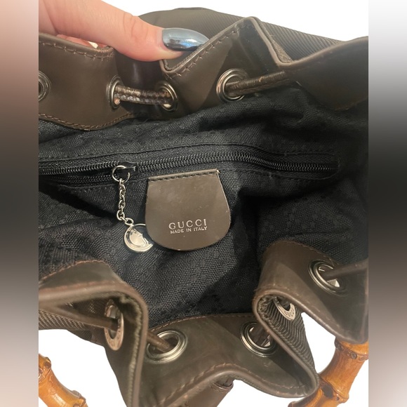 Gucci Authentic Vintage Bamboo Handle Bucket Bag - Picture 15 of 16